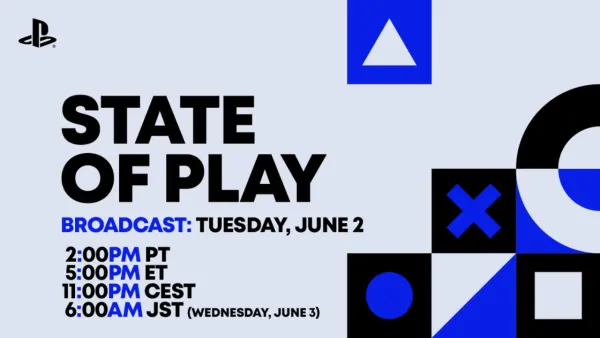 The next PlayStation State of Play announced for Tuesday June 2, 2:00PM PDT
