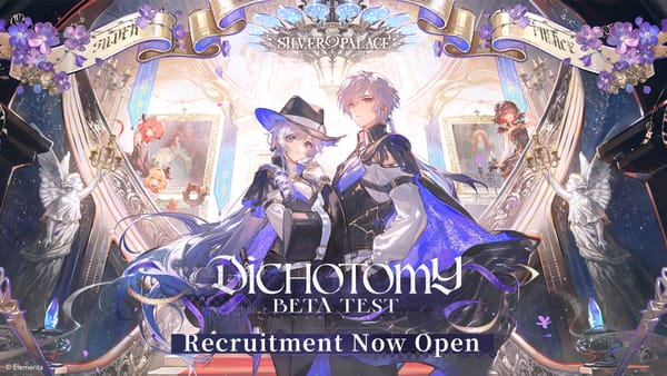 Key Art for the "Dichotomy" Beta Test for the new game Silver Palace from Elementa
