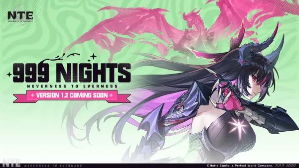999 Nights Neverness to Everness 1.2 Coming Soon Key Art